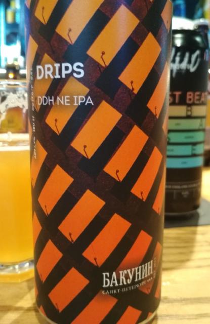 Drips 7.4%, Bakunin Brewery / Бакунин, Russia