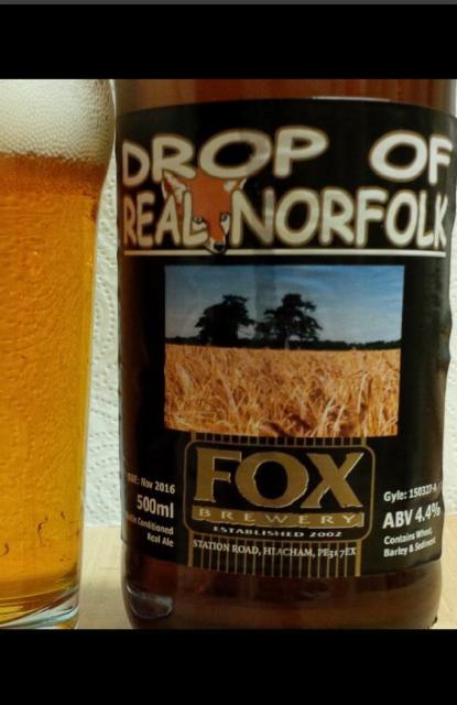 Drop Of Real Norfolk 4.4%, Fox Brewery, England