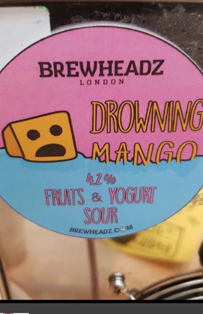 Drowning Mango 4.2%, Brewheadz, England