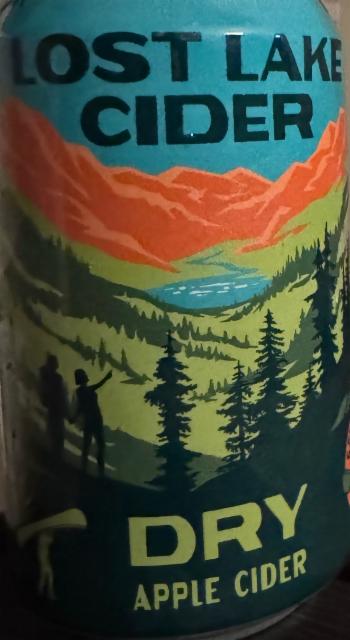 dry apple cider 6.5%, Lost lake cider, United States