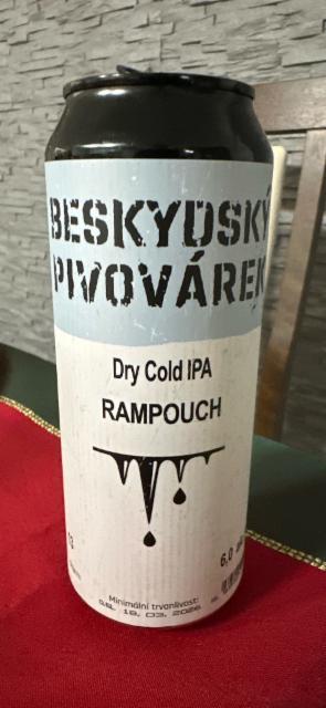 Dry Cold IPA RAMPOUCH 6.0%, Beskydsky Pivovarek, Czech Republic