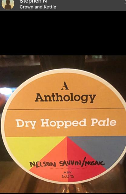 Dry Hopped Pale - Nelson Sauvin/ Mosaic 5.0%, Anthology Brewing Company, England