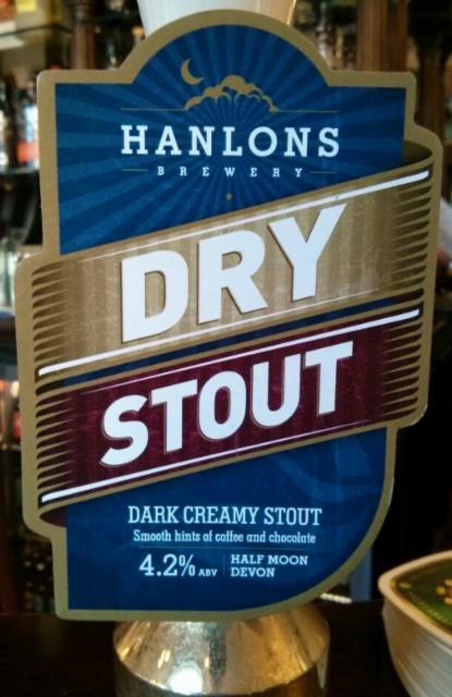 Dry Stout 4.2%, Hanlons Brewery, England
