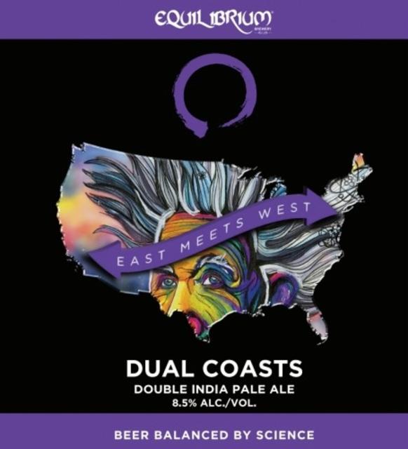 Dual Coasts 8.5%, Equilibrium Brewery, United States