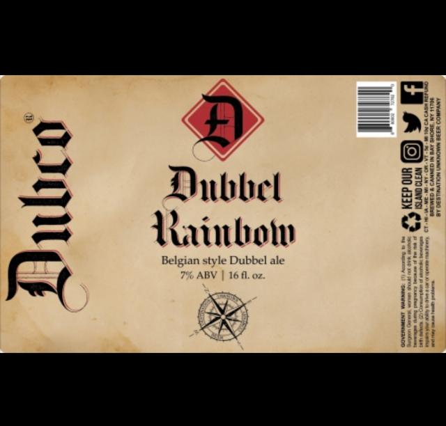 Dubbel Rainbow 7.0%, Destination Unknown Beer Company, United States