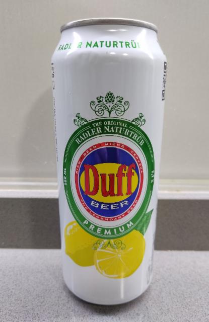 Duff Radler Naturtrüb 2.2%, Duff Beverage Gmbh, Germany