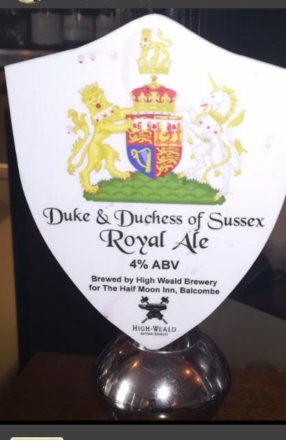 Duke & Duchess Of Sussex Royal Ale 4.0%, High Weald Artisan Brewery, England