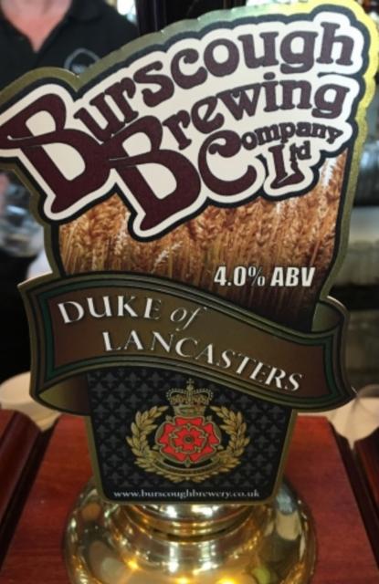 Duke of Lancasters 4.0%, Burscough Brewery, England