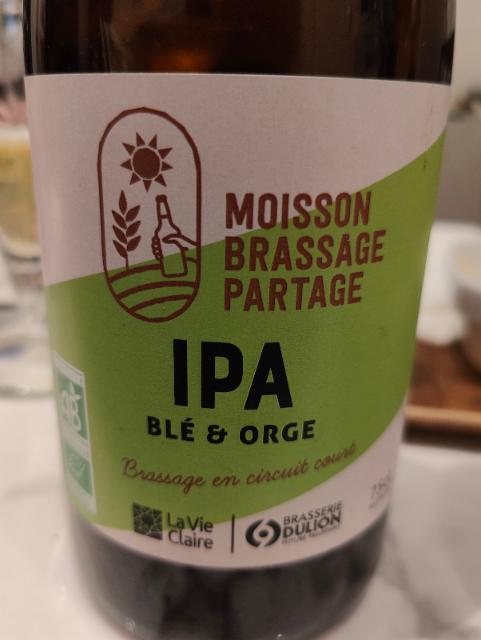IPA Blé & Orge 6.0%, Brasserie Dulion, France