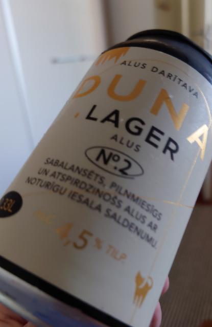 duna lager nr.2 4.5%, Duna brewery, Latvia