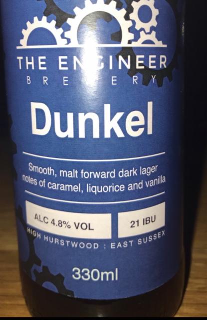 Dunkel 4.8%, Engineer Brewery, England