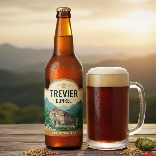 Dunkel (둥켈) 4.5%, Trevier Brewery (트레비어 브루어리), South Korea