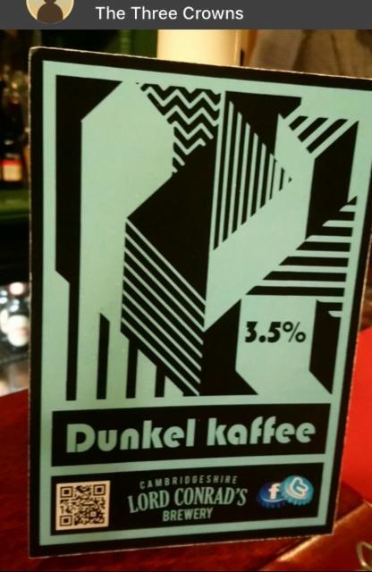 Dunkel Kaffee 3.5%, Lord Conrad's Brewery, England