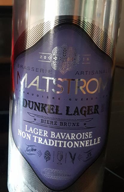 DUNKEL LAGER 5.0%, Maltstrom, Canada