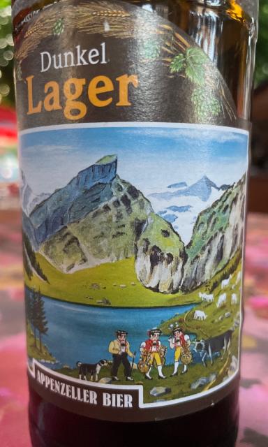 Dunkel lager 4.8%, Brauerei Locher (Appenzeller), Switzerland