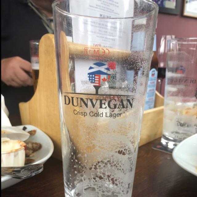 Dunvegan Lager 4.7%, Dunvegan Hotel, Scotland