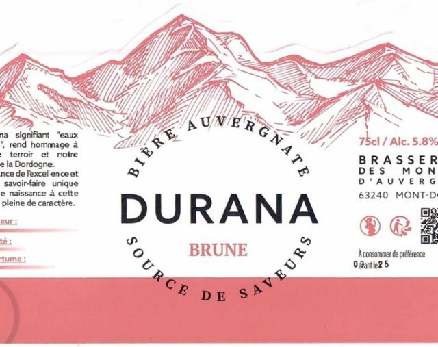 Durana Brune, Brasserie Les Monts D'Auvergne