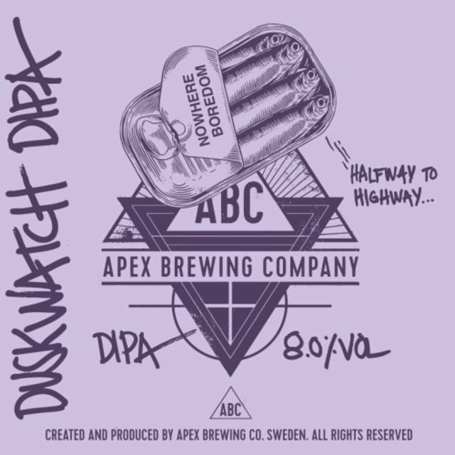 Duskwatch DIPA 8.0%, Apex Brewing Company, Sweden