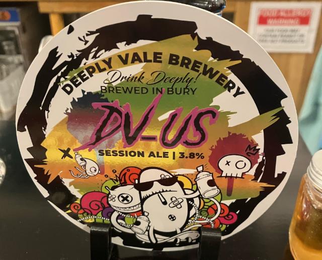 DV US 3.8%, Deeply Vale Brewery, England
