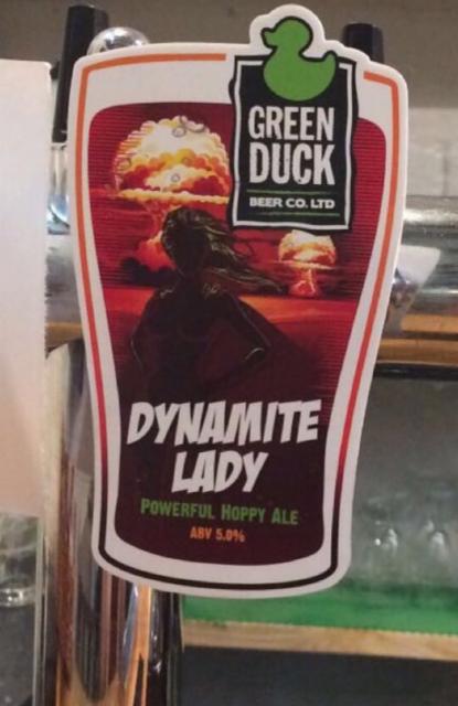 Dynamite Lady 5.0%, Green Duck Beer Co., England