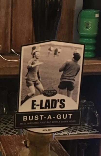 E-Lad's Bust A Gut 4.5%, Five Towns Brewery, England