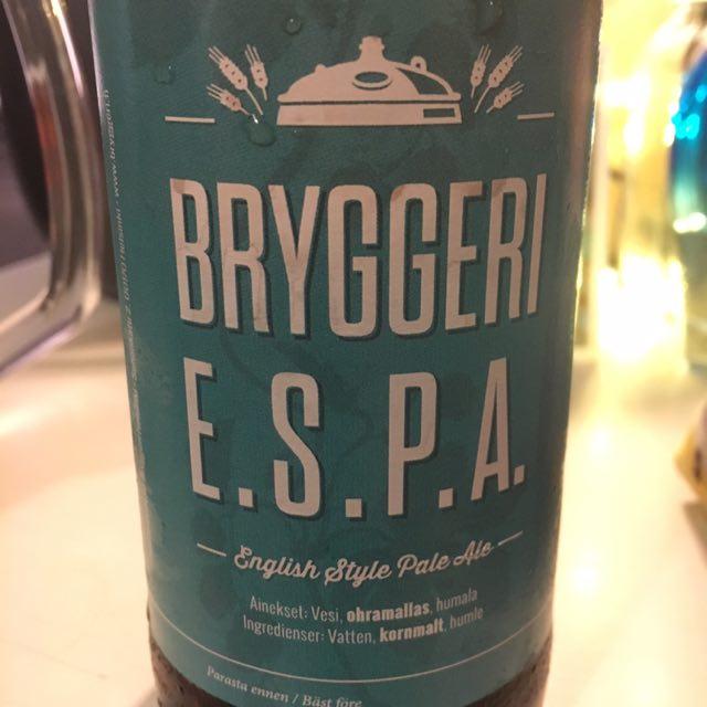 E.S.P.A. 4.5%, Helsinki Bryggeri Brewhouse (Royal Unibrew), Finland