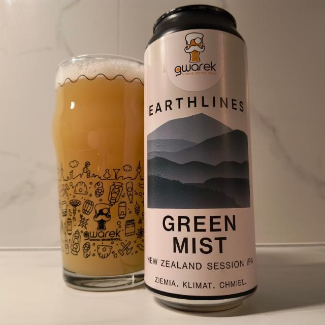 Earthlines: Green Mist 5.0%, Browar Gwarek, Poland