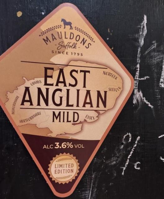 East Anglian Mild 3.6%, Mauldons, England