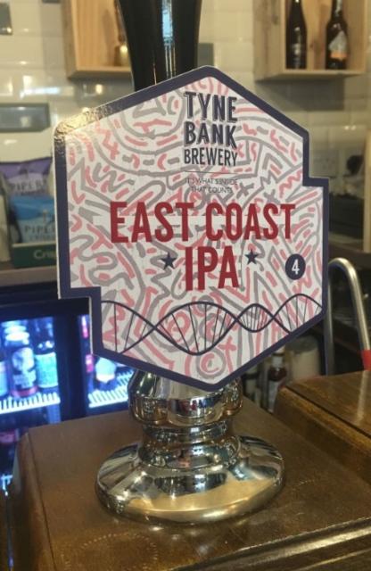 East Coast IPA 4.0%, Tyne Bank Brewery, England