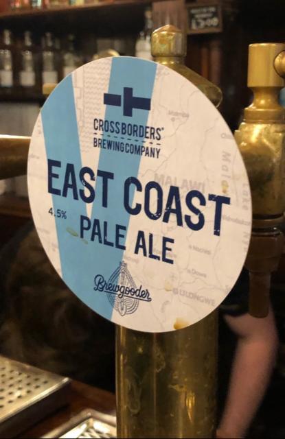East Coast Pale Ale 4.5%, Cross Borders Brewing Company, Scotland