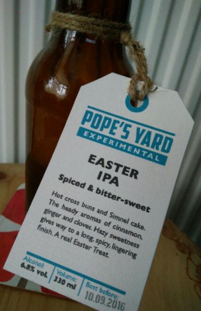 Easter IPA 6.8%, Pope's Yard Brewery Ltd, England