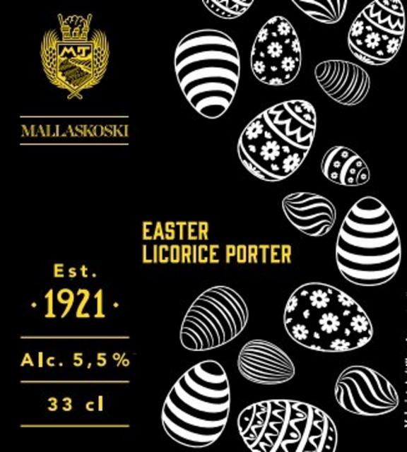 Easter Licorice Porter 5.5%, Mallaskosken Panimo, Finland