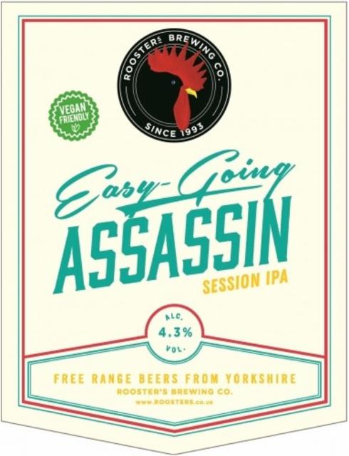 Easy-Going Assassin 4.3%, Rooster's Brewing Co., England