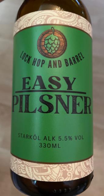 Easy pilsner, Lock, Hop & Barrel