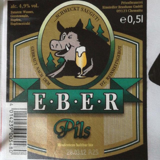 Eber Pils Neu 4.9%, Einsiedler Brauhaus, Germany