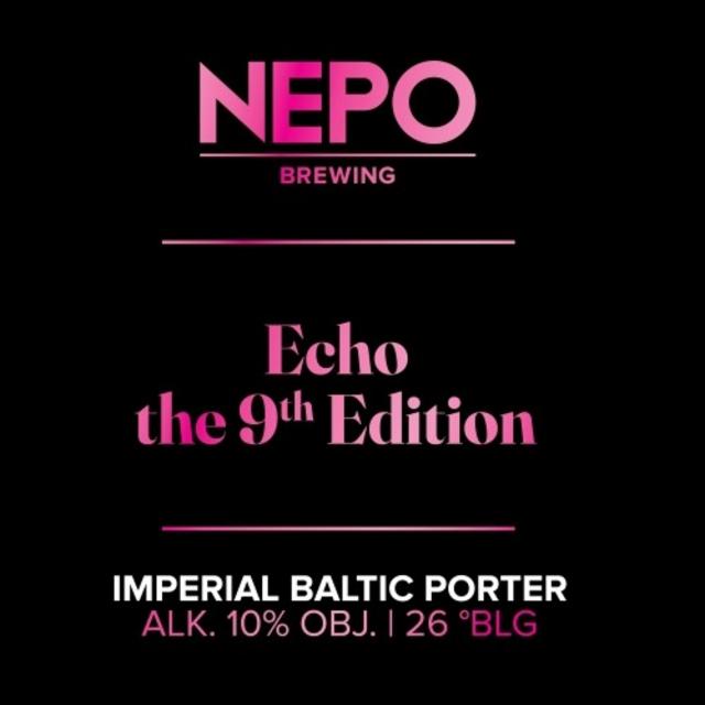 Echo The 9th Edition 10.0%, Nepo Brewing (Browar Nepomucen), Poland