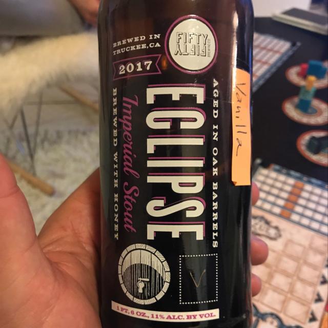 Eclipe - Vanilla 2017 11.0%, FiftyFifty Brewing Company, United States
