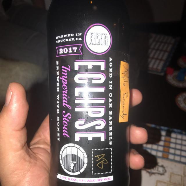 Eclipse Apple Brandy 2017 11.0%, FiftyFifty Brewing Company, United States