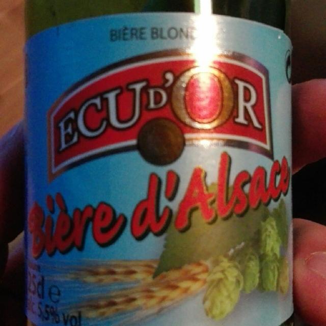 Ecu D'Or Bière d'Alsace 5.5%, Brasserie De Saint-Omer, France