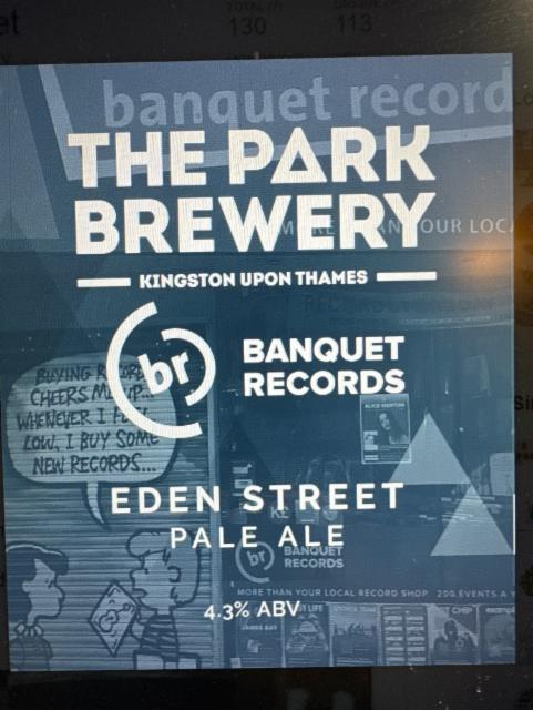 Eden Street 4.3%, The Park Brewery, England