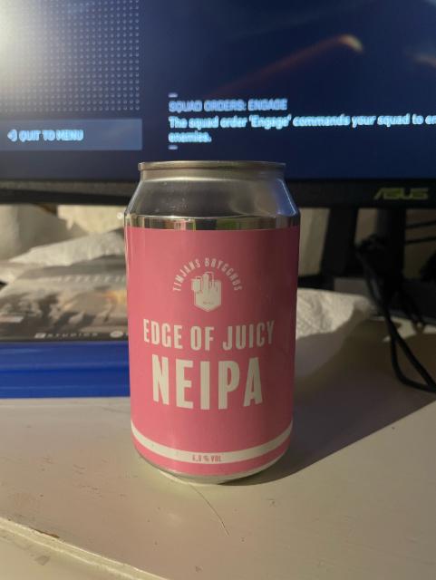 Edge of juciy neipa 6.8%, Timjans brygghus, Sweden