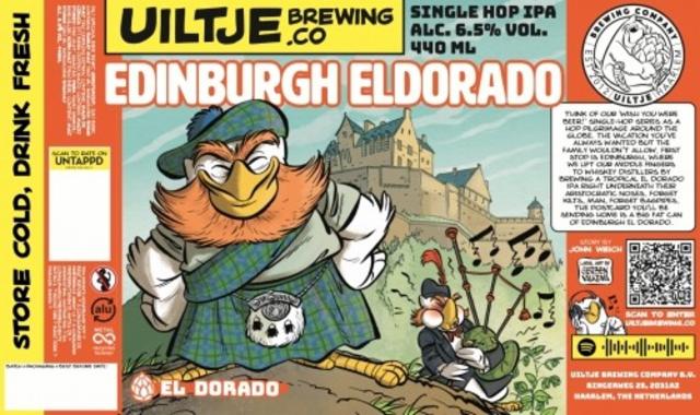 Edinburgh Eldorado 6.5%, Uiltje Brewing Co, Netherlands