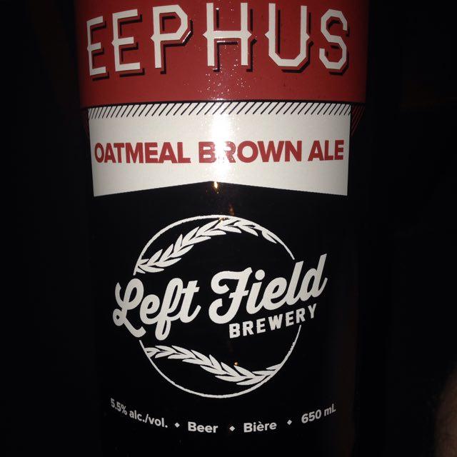 Eephus Oatmeal Brown Ale 5.5%, Left Field Brewery, Canada