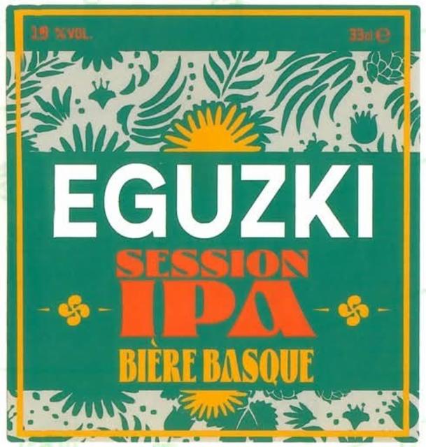 Eguzki Session IPA 3.9%, La Brasserie Du Pays Basque, France