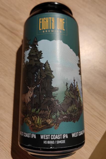 Eighty One West Coast IPA 6.7%, Eighty One Brewing, France