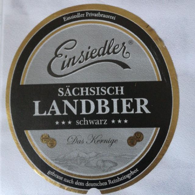 Einsiedler Sächsisch Landbier Schwarz 4.5%, Einsiedler Brauhaus, Germany