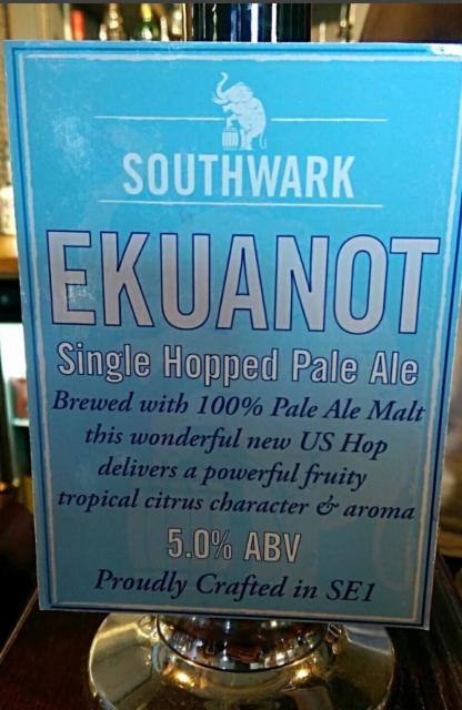 Single Hopped Pale Ale - Ekuanot 5.0%, Southwark Brewing, England