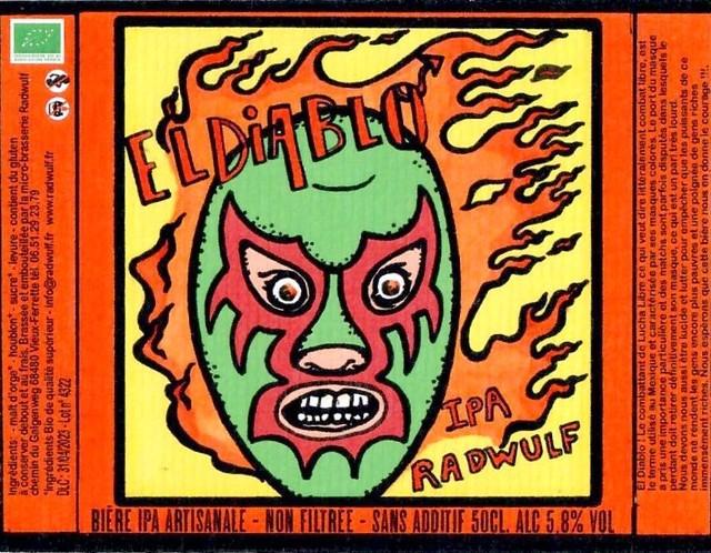 El Diablo IPA 5.5%, Brasserie Radwulf, France