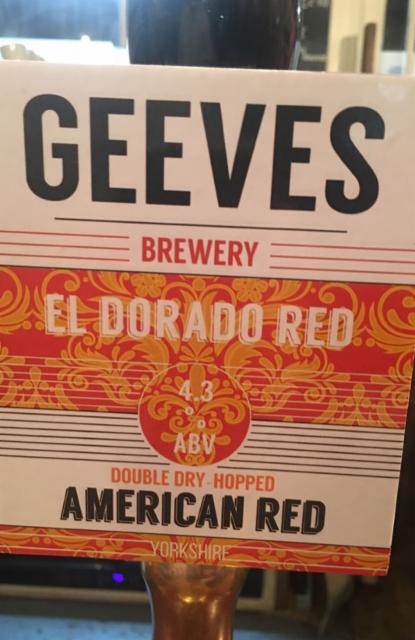 El Dorado Red 4.3%, Geeves Brewery Ltd, England