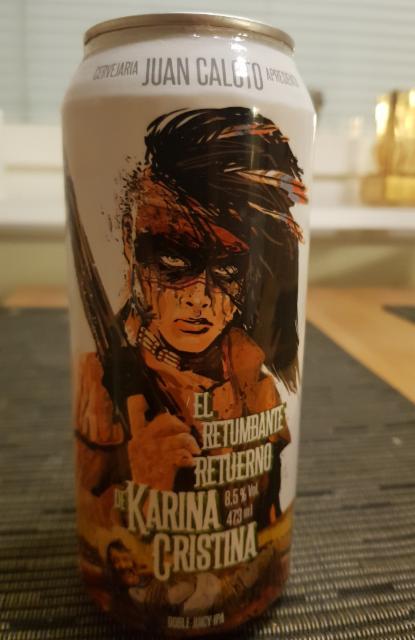 el retumbante retuerno de karina cristina 8.5%, Cervejaria Juan Caloto, Brazil